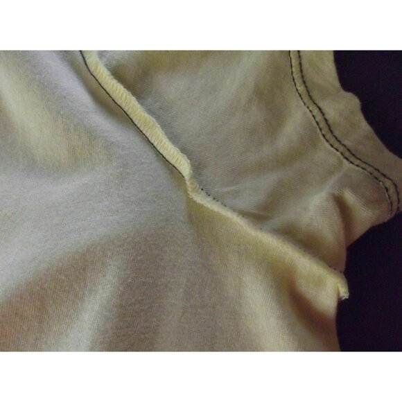 Leifnotes T-shirt Blouse Womens Small Yellow Gossamer Top ties Anthropologie - Picture 11 of 13